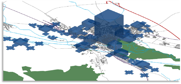 illustration ville fractale