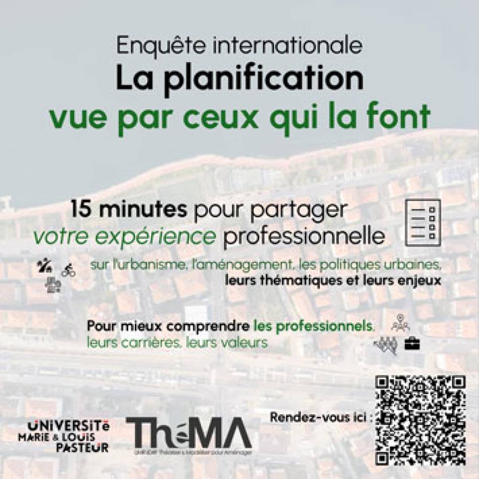 Enquête « La planification territoriale vue par ceux qui la font »
